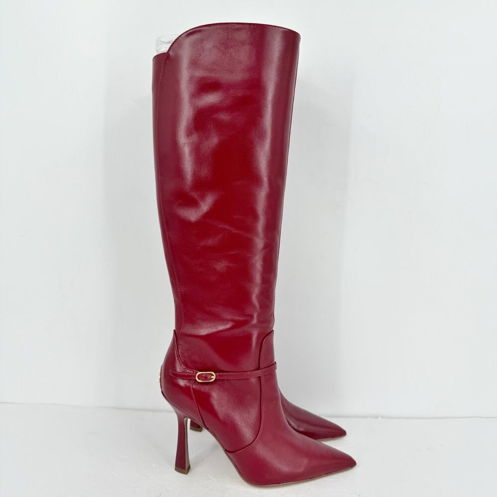 Sam Edelman Womens Elia Above The Knee High Boots US 6 M EU 36 Red Leather NIB - Picture 4 of 13